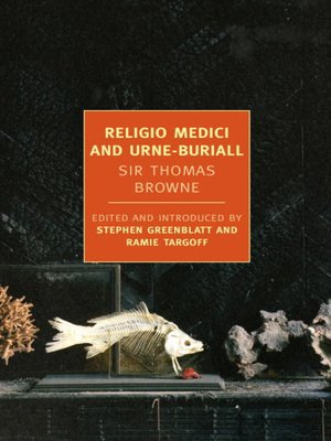 cover image of Religio Medici and Urne-Buriall